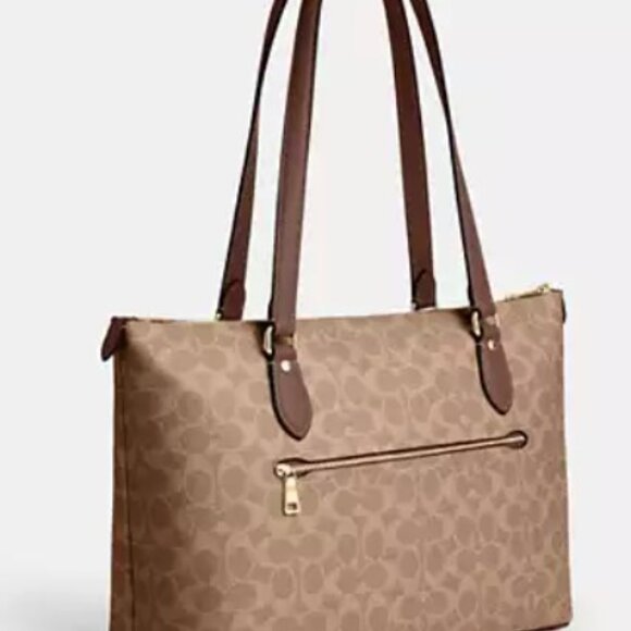 BRAND NEW WITH TAGS COACH Gallery Tote Bag In Signature Canvas - Picture 2 of 2
